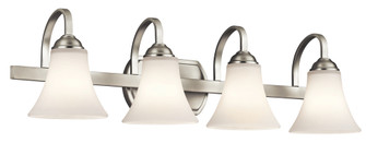 Keiran 30'' 4 Light Vanity Light with Satin Etched White Glass in Brushed Nickel (10687|45514NI)