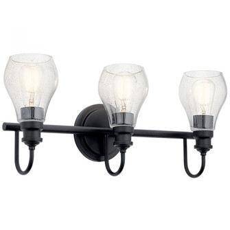 Greenbrier 3 Light Vanity Light Black (10687|45392BK)