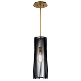 Linara 1 Light Pendant Black (10687|44169BK)