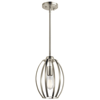 Tao 1 Light Pendant Brushed Nickel (10687|44054NI)