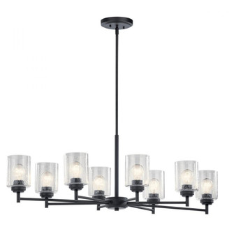 Winslow 8 Light Chandelier Black (10687|44035BK)