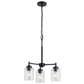 Winslow 3 Light Mini Chandelier Black (10687|44029BK)