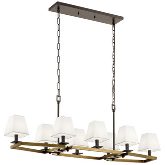 Dancar™ 48'' 8 Light Linear Chandelier Natural Brass (10687|44023NBR)