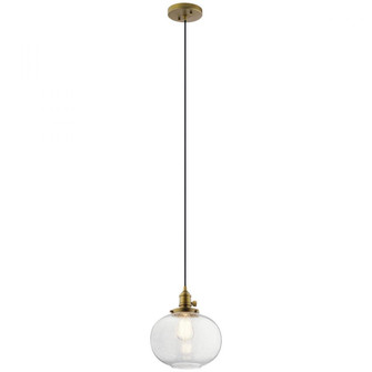 Avery 9.75'' 1 Light Mini Pendant Natural Brass (10687|43852NBR)