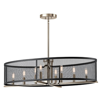 Oval Chandelier/Pendant 8Lt (10687|43712PN)
