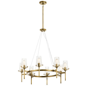 Alton 38'' 8 Light Chandelier Natural Brass (10687|43695NBR)