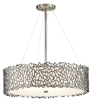 Silver Coral 4 Light Chandelier / Pendant Clasic Pewter (10687|43347CLP)