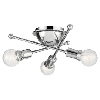 Armstrong 3 Light Flush Mount Chrome (10687|43196CH)