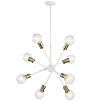 Armstrong 26'' 8 light Chandelier White (10687|43118WH)