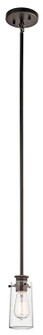 Braelyn 8.5'' 1 Light Mini Pendant with Clear Seeded Glass Olde Bronze (10687|43060OZ)
