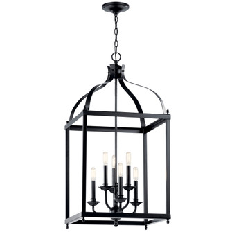 Larkin 36.25'' 6 Light Pendant in Black (10687|42568BK)