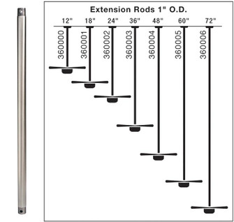 Fan Down Rod 48 Inch (10687|360004WH)