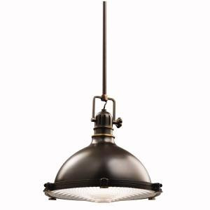 Hatteras Bay 12'' 1 Light Pendant with Clear Fresnel Lens Olde Bronze (10687|2666OZ)