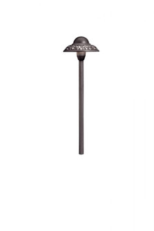 12V Pierced Dome Path Light Textured Architectural Bronze (10687|15457AZT)