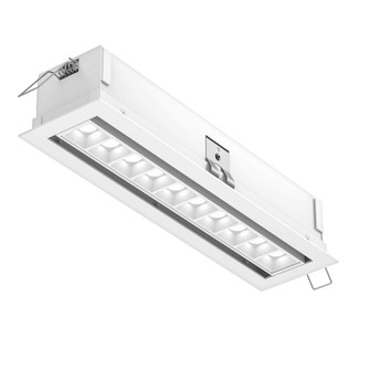 Recessed linear with 10 mini swivel spot lights (776|MSL10G-3K-AWH)
