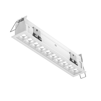 Recessed linear with 10 mini spot lights (776|MSL10-3K-AWH)