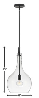 Medium Pendant (87|4457BK-CL)