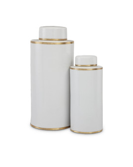Ivory Tea Canister Set of 2 (92|1200-0414)