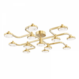 13 LIGHT SEMI FLUSH (57|6343-AGB)