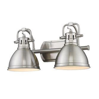 Yep by Golden Lighting Duncan 2-light Vanity in Pewter (36|3602-BA2 PW-PW)