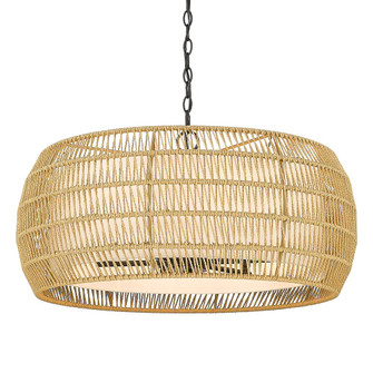 6 Light Chandelier (36|6805-6 BLK-NR)