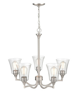 Caily 5-Light Chandelier Ceiling Light Brushed Nickel (670|2115-BN)
