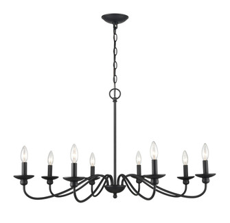 Delvona 8-Light Chandelier Ceiling Light Matte Black (670|4388-MB)