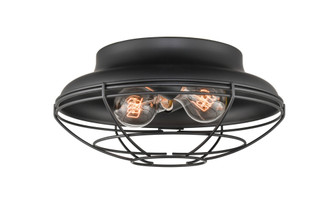 2-Light Outdoor Flush Mount Matte Black (670|5382-MB)