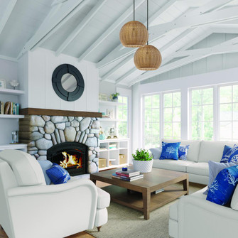 Elise 1-Light Pendant light Natural (670|9024-NAT)