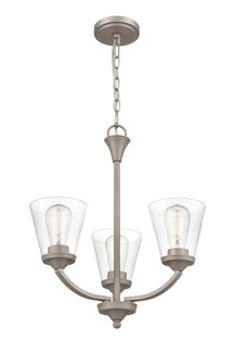 Josleen 3-Light Chandelier Ceiling Light Satin Nickel (670|9113-SN)