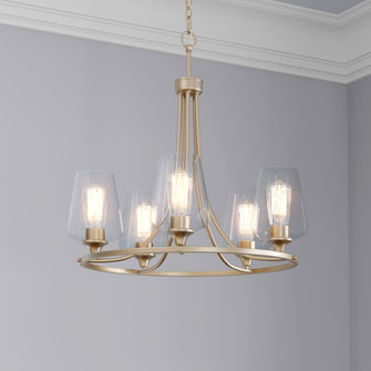 Ashford 5-Light Chandelier Ceiling - Modern Gold (670|9725-MG)