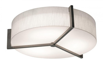 Apex 14'' LED Ceiling - Espresso Finish - Linen White Shade (1|APF1214LAJUDES-LW)