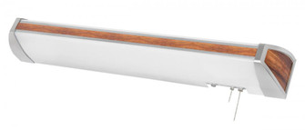 AFX Lighting IDB332E8MH White Frosted Acrylic Overbed Light Fixture with Mahogany Accents (1|IDB332E8MH)