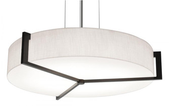 Apex 17'' LED Pendant - Espresso Finish - Linen White Shade (1|APP1524LAJUDES-LW)