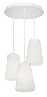Isla 3 Light Round Pendant,120V,White (1|ISLP11WHRND3)
