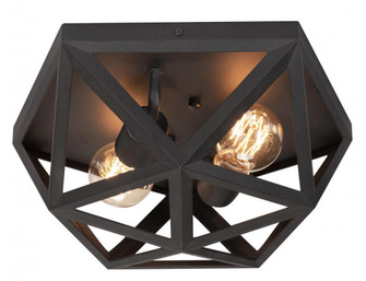 KAI FLUSHMOUNT MEDIUM BASE 120V (1|KAIF13MBBK)