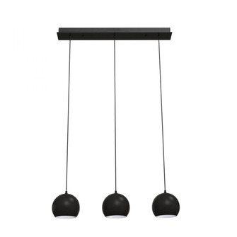 Roxy 3 Light Linear Pendant,120V,Black (1|RXYP08BKLNR3)