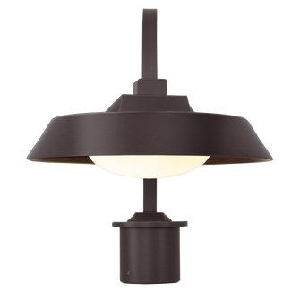 Outdoor Farmhouse Post Mount-Statuary Bronze-Blown Glass (1289|OMB0073-01-SB-O-L2)