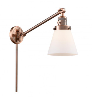 Cone - 1 Light - 8 inch - Antique Copper -Adjustable Swing Arm (3442|237-AC-G61-LED)