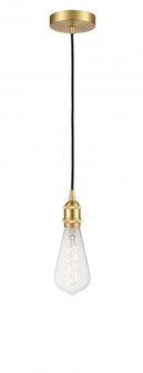 Edison - 1 Light - 4 inch - Satin Gold - Cord hung - Mini Pendant (3442|616-1P-SG-BB95LED)