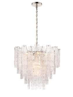 Flavia Small Round Chandelier - Polished nickel (5578|H21122S-8PN)