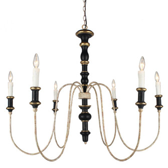 Karalea Chandelier with black finish (5578|H8122-6BG)