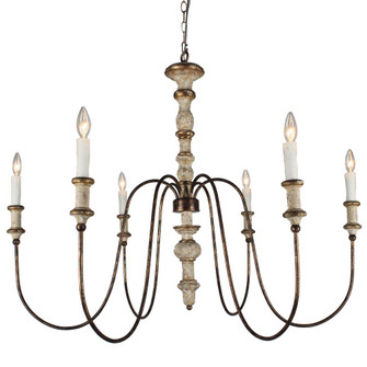 Karalea Chandelier with gray finish (5578|H8122-6GY)