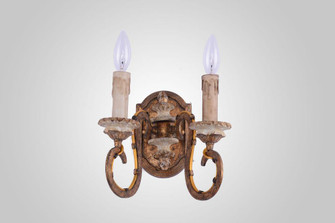 Milan Double Sconce w/ gold finish (5578|W5122-2)