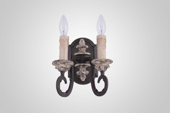 Klarissa double Sconce w/ dark gray finish (5578|W5123-2)