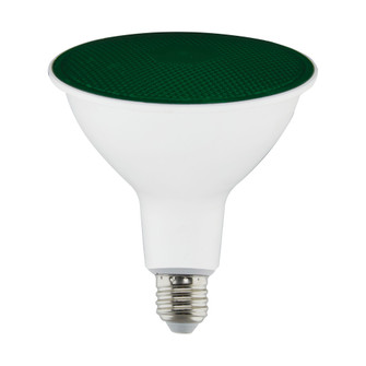 11.5 Watt PAR38 LED; Green; 90 degree Beam Angle; Medium base; 120 Volt (27|S29481)