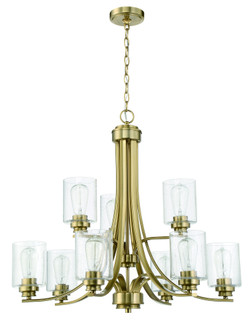 Bolden 9 Light Chandelier in Satin Brass (20|50529-SB)