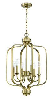 Bolden 6 Light Foyer in Satin Brass (20|50536-SB)
