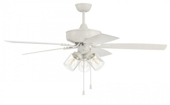 Outdoor Pro Plus 104 52'' 5-Blade Indoor/Outdoor (Wet) Ceiling Fan in White w/ Matte White Blades (20|OP104W5)