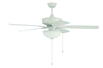 Outdoor Pro Plus 211 52'' 5-Blade Indoor/Outdoor (Wet) Ceiling Fan in White w/ Matte White Blades (20|OP211W5)